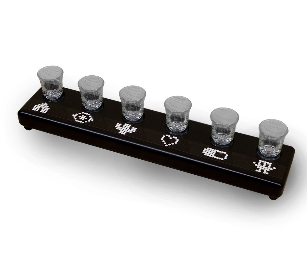 Wooden shot tray